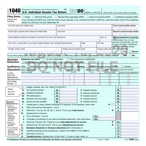 IRS Releases Draft of Form 1040  Western CPE
